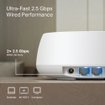 Imagen de DECO MESH TP-LINK BE25 BE5000 WIFI 7 DOBLE BANDA 3 PACK 2.5G