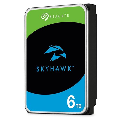 Imagen de DISCO DURO SEAGATE SKYHAWK 6TB 3.5" SATA III 256MB CMR ST6000VX009