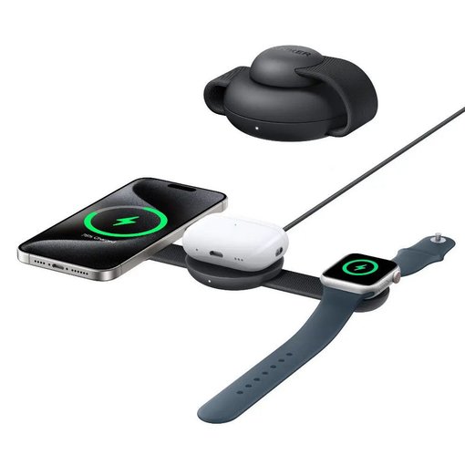 CARGADOR INALÁMBRICO ANKER MAGGO 3 EN 1 A25M8 B25M8H11 QI2