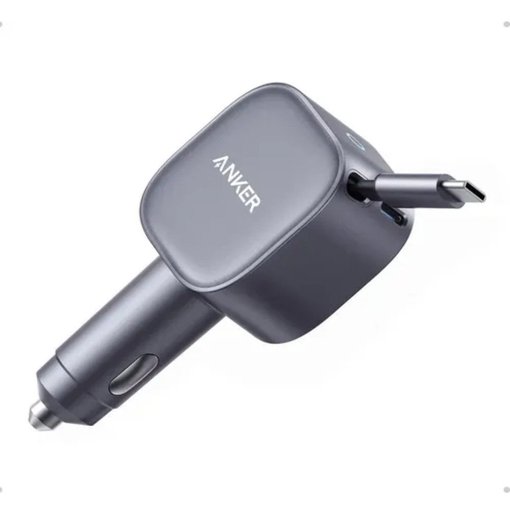 CARGADOR PARA AUTO ANKER NANO 75W USB-C A2738HA2 CABLE RETRÁCTIL