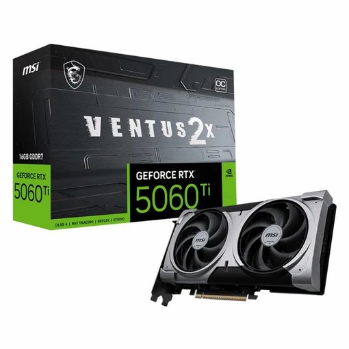 PLACA DE VIDEO MSI GEFORCE RTX 5060 TI 16GB VENTUS 2X OC PLUS 912-V535-097