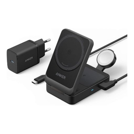 CARGADOR ANKER MAGGO 3 EN 1 15W B2557311 NEGRO