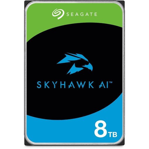 Disco duro interno Seagate SkyHawk AI de 8TB y 3.5 pulgadas, modelo ST8000VE001