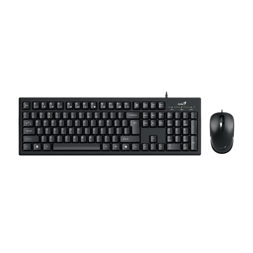 Imagen de COMBO TECLADO Y MOUSE GENIUS KM-100SE USB BLACK