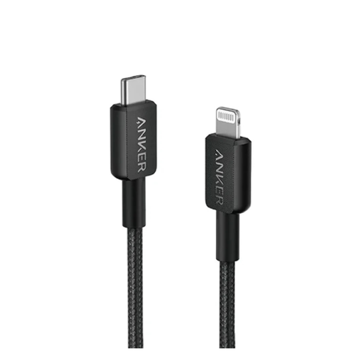 Imagen de CABLE USB-C A LIGHTNING ANKER 322 3FT BLACK A81B5H11