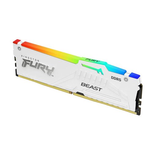 Imagen de MEMORIA DDR5 KINGSTON FURY 16GB 5200 WHITE RGB XMP KF552C40BWA-16