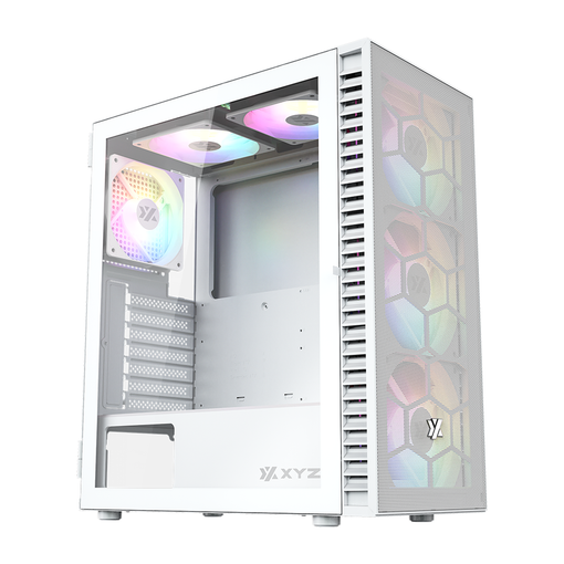 Imagen de GABINETE XYZ AIRONE 100 MESH ATX WHITE 6 FAN ARGB X-CS-AIRONE1M-W XYZ-SA-805