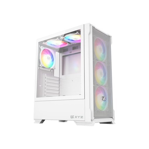 Imagen de GABINETE XYZ AIRONE 300-X MESH ATX WHITE 6 FAN ARGB X-CS-AIRONE3XM-W XYZ-SA-962