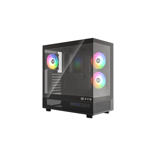 Imagen de GABINETE XYZ AURORAX 50 E-ATX BLACK 3 FAN ARGB X-CS-AURORAX-50-B XYZ-SA-1020
