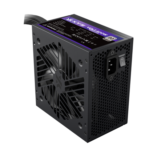 Imagen de FUENTE XYZ VOLT 500W 80 PLUS WHITE ATX X-PS-VOLT-PW500 XYZ-SA-859