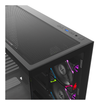 Imagen de GABINETE XYZ AURORAX 100 PRO BLACK 3 FAN ARGB DISPLAY 5.5" X-CS-AUROPRO-B XYZ-SA-970