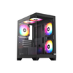 Imagen de GABINETE XYZ TITANIUM VIEW LITE BLACK M-ATX 6 FAN ARGB X-CS-TITANIUMVIEWLT-B XYZ-SA-943