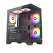 Imagen de GABINETE XYZ TITANIUM VIEW LITE BLACK M-ATX 6 FAN ARGB X-CS-TITANIUMVIEWLT-B XYZ-SA-943