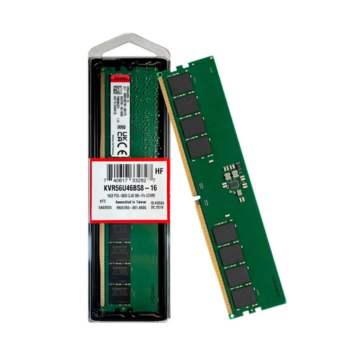 Imagen de MEMORIA DDR5 KINGSTON 16GB 5600MT/S KVR56U46BS8-16