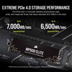 Imagen de DISCO SSD M.2 CORSAIR MP600 ELITE 4TB NVME PCIE 4.0 CSSD-F4000GBMP600ENH
