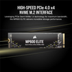 Imagen de DISCO SSD M.2 CORSAIR MP600 ELITE 4TB NVME PCIE 4.0 CSSD-F4000GBMP600ENH