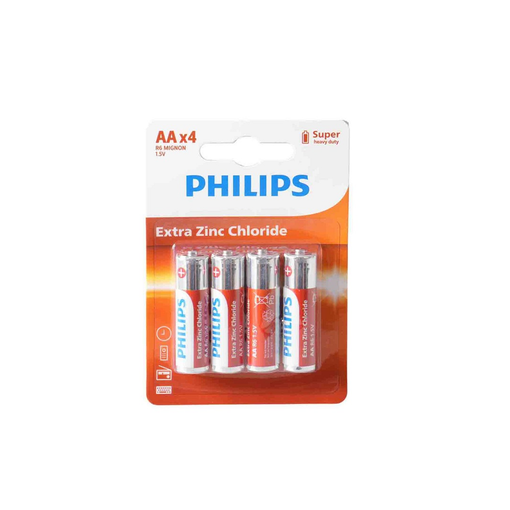 Imagen de PILAS PHILIPS LONGLIFE AAA 1.5V PACK 4 R03L60T/97