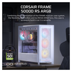 Imagen de GABINETE CORSAIR FRAME 5000D RS ARGB WHITE CC-9011310-WW C/DETALLE