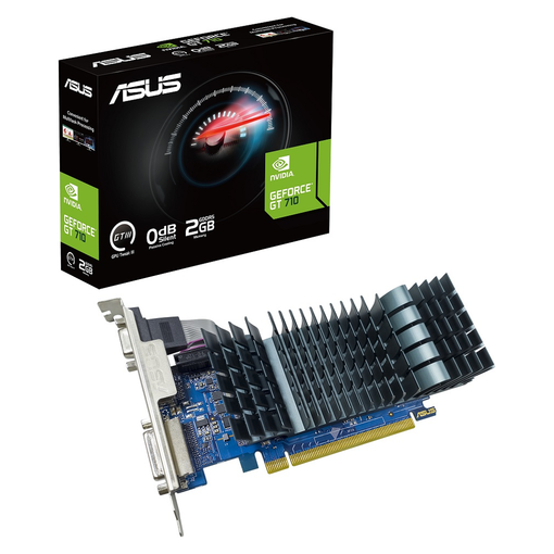 Imagen de TARJETA DE VIDEO ASUS GEFORCE GT 710 2GB GDDR5 GT710-SL-2GD5-BRK-EVO