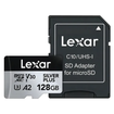 Imagen de MEMORIA MICROSDXC LEXAR PROFESSIONAL SILVER PLUS 128GB
