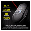 Imagen de MOUSE CORSAIR GAMING SABRE V2 PRO CARBON FIBER WIRELESS BLACK 33K DPI CH-931G200-WW