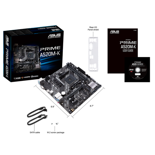 Imagen de MOTHERBOARD ASUS PRIME A520M-K AM4 DDR4 MICRO-ATX HDMI VGA M.2