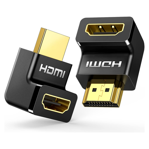 Imagen de ADAPTADOR HD MICRO MINI COMPATIBLE CON HDMI, ADAPTADOR DE ÁNGULO RECTO DE 90 GRADOS, HDMI DE 270 GRADOS, CONECTOR