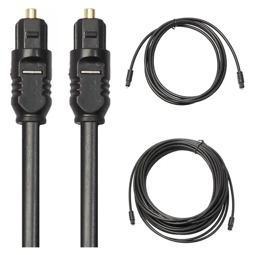 Imagen de CABLE DE AUDIO ÓPTICO DIGITAL TOSLINK CHAPADO EN ORO 10M
