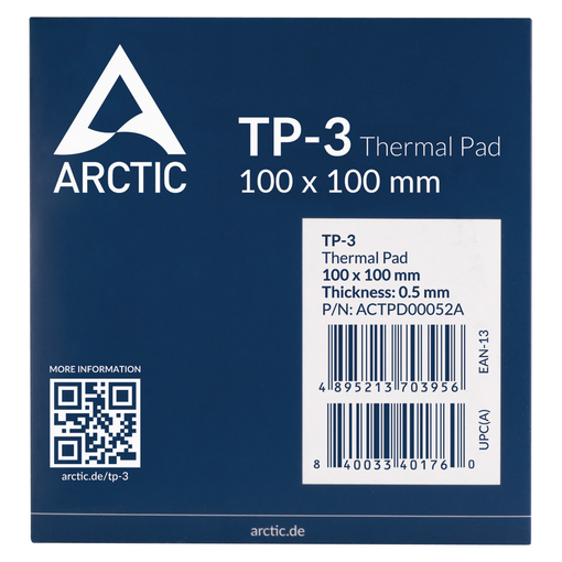 Imagen de ALMOHADILLA TÉRMICA ARCTIC TP-3 100X100X1MM ACTPD00053A