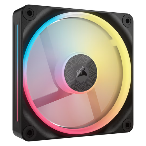 Ventilador CORSAIR iCUE LINK LX120-R RGB negro de 120 mm con rotor invertido e iluminación RGB