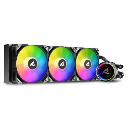 Water Cooler Sharkoon S90 RGB Black 360mm refrigeración líquida