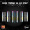 Memoria RAM CORSAIR VENGEANCE RGB DDR5 de 32GB 5200MHz CL40 modelo CMH32GX5M1B5200Z40