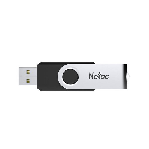 Pendrive Netac U505 de 32 GB USB 3.0 negro y plateado.