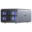 Gabinete externo dual UNITEK S1308A USB 3.0 para dos discos duros HDD o SSD SATA de 2,5 y 3,5 pulgadas