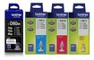 Imagen de Tinta Para Impresora Brother Btd60bk / Bt5001 Color 4 Colores 4 Unidades Negro/amarillo/celeste/rojo