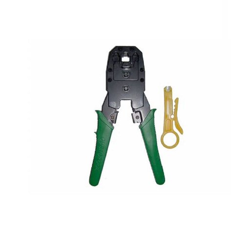 Pinza crimpeadora NRG+ para conectores RJ45, RJ11 y RJ12.