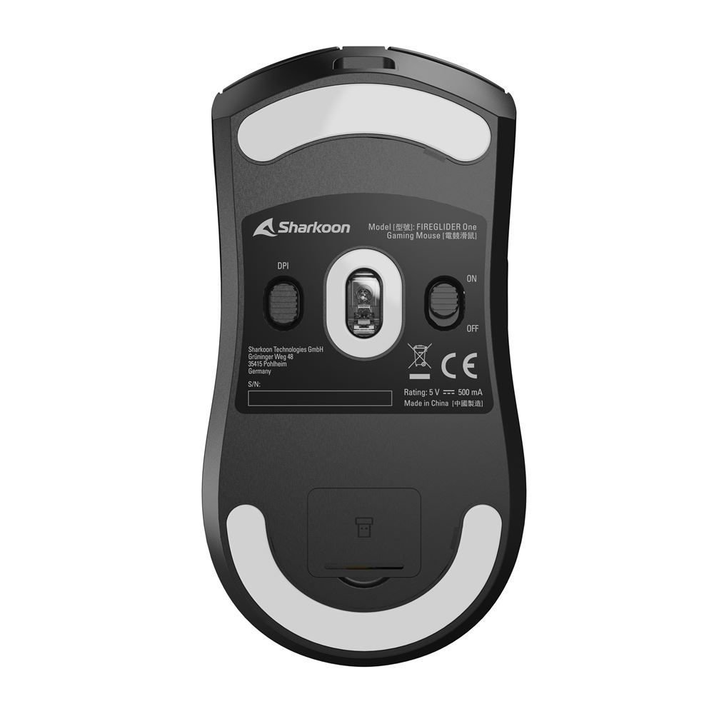 Mouse Gamer Sharkoon FIREGLIDER One Black 12000 DPI | Banifox Uruguay ...
