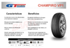 Imagen de Cubiertas 195/50/15 Gt Radial Champiro Vp1 Neumático