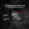 Imagen de Bateria Moto Bartl YTX6.5-BS 6.5 Ah GS Chinas y otras