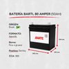Imagen de Baterias Autos Bartl 80 Amp Libre Mantenimiento