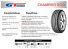 Imagen de Cubierta 195/60/15 Gt Radial Champiro Eco H92 XL