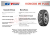 Imagen de Cubierta 30x9,50x15 Gt Radial Savero Komodo MT Plus Q104