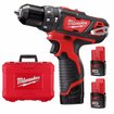 Imagen de KIT ATORNILLADOR CON BATERÍA 12V CON PERCUTOR  2408-259 MILWAUKEE