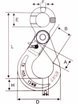 Imagen de GANCHO CON SEGURO ALTA RESISTENCIA 13MM  5.4T ABLE
