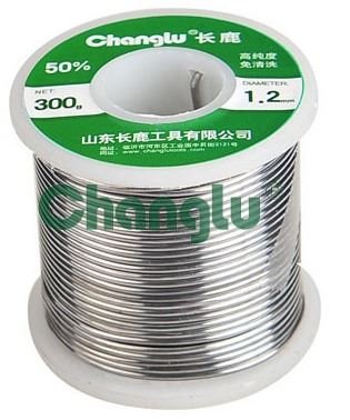 Imagen de ROLLO DE ESTAÑO EN FIDEO DIÁMETRO 1 MM 50% 250 GRS CHANGLU