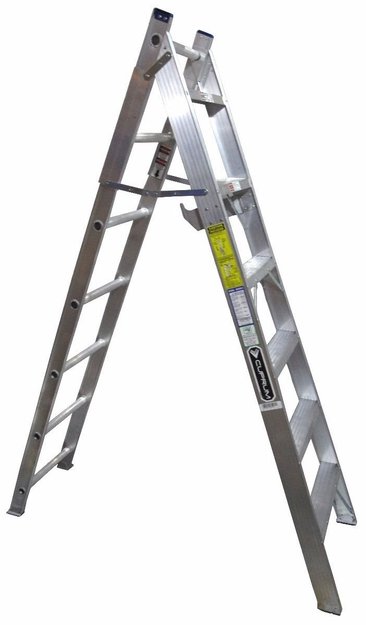 Imagen de ESCALERA CONVERTIBLE TIPO TIJERA 12 ESCALONES 3.22M ESCALUMEX