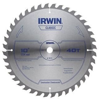 Imagen de Hoja De Sierra Circular Para Madera 9" 40 Dientes Irwin