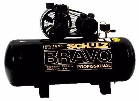 Imagen de COMPRESOR MONOFÁSICO 3HP 200 LITROS CSL 15BR SCHULZ