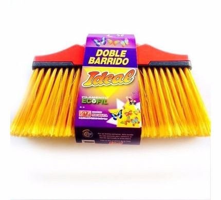 Imagen de ESCOBA ESCOBILLON DE DOBLE BARRIDO CON CABO