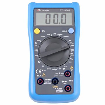 Imagen de MULTÍMETRO DIGITAL AC/DC MINIPA ET-1100A